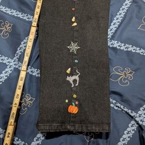 Vintage EUC Quacker factory Halloween women's pants, jeans 1x